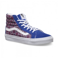 Shoes Vans Girl Sk8-Hi Slim (Geometric) Mazarine/White 2014