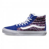 Shoes Vans Girl Sk8-Hi Slim (Geometric) Mazarine/White 2014