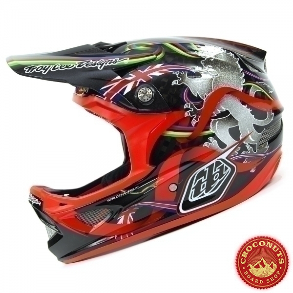 Casques Troy Lee Design D3 Steve Peat Red 2014