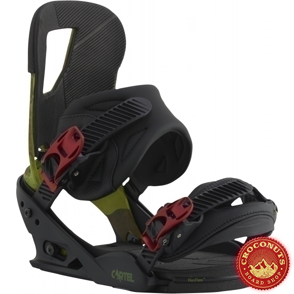 Fixations Burton Cartel Black Camo 2016