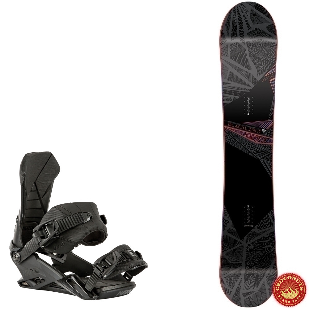 nitro blacklight snowboard 2016 25% sur Pack Nitro Blacklight + Nitro Team Black : Snowboard pas cher !