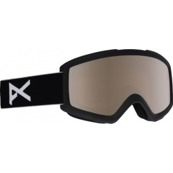 Masque Anon Helix 2.0 Black Silver Amber + 2ème écran 2021 pour homme