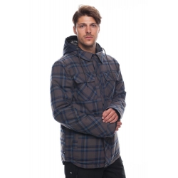 veste 686 woodland insl charcoal plaid 2019 pour homme, pas cher