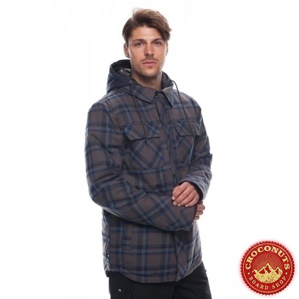 veste 686 woodland insl charcoal plaid 2019