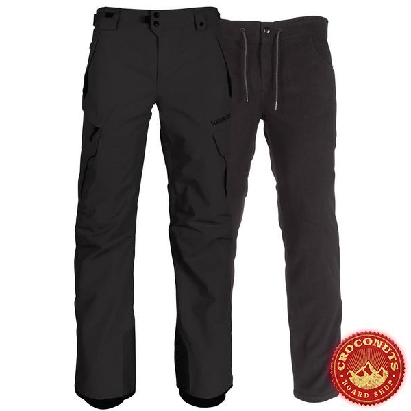 pantalon 686 smarty cargo charcoal 2019