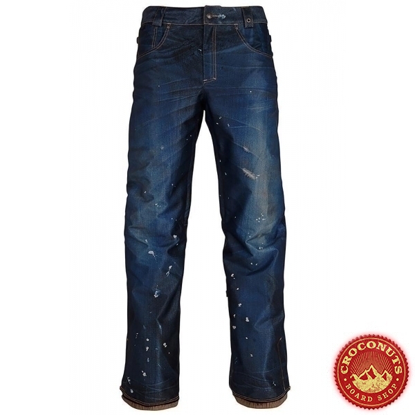 pantalon 686 deconstructed dark denim sublimation 2019