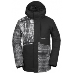 Veste Volcom 17 Forty Insulated Black White 2019 pour homme, pas cher