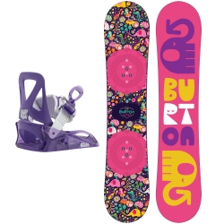 Pack Burton Chicklet + Burton Grom Purple 2019 pour enfant, pas cher