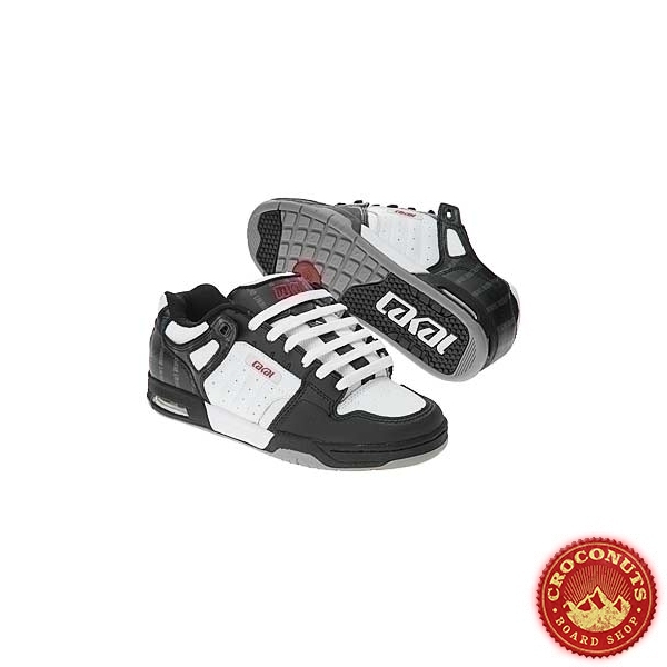 Chaussures Lakai Monarch 2 Black White Peeble Leather 2009
