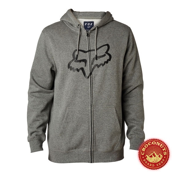 Sweat Zip Fox Legacy Foxhead Heather Graphite 2019