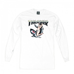 Tee Shirt Thrasher Tatoo White 2019 pour homme, pas cher