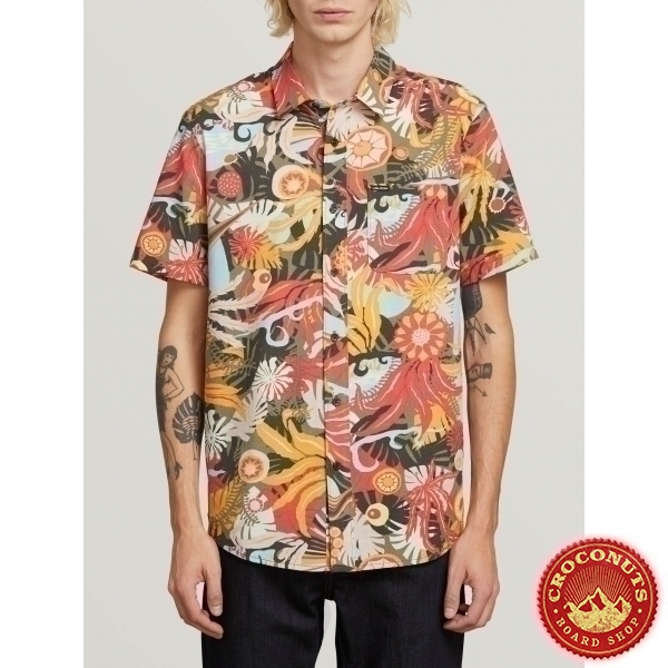 Chemise Volcom Psych Floral Army 2019