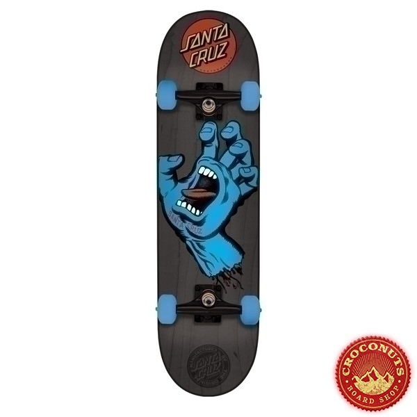 Skate Complet Santa Cruz Mid Screaming Hand Black 7.25 2019