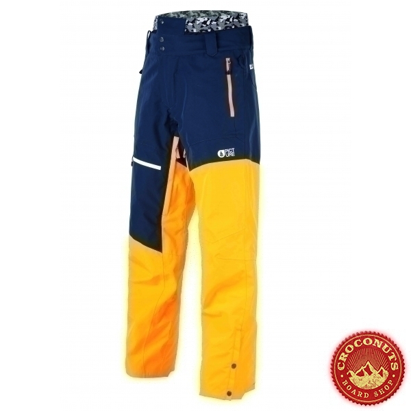 Pantalon Picture Alpin Dark Blue Yellow 2020