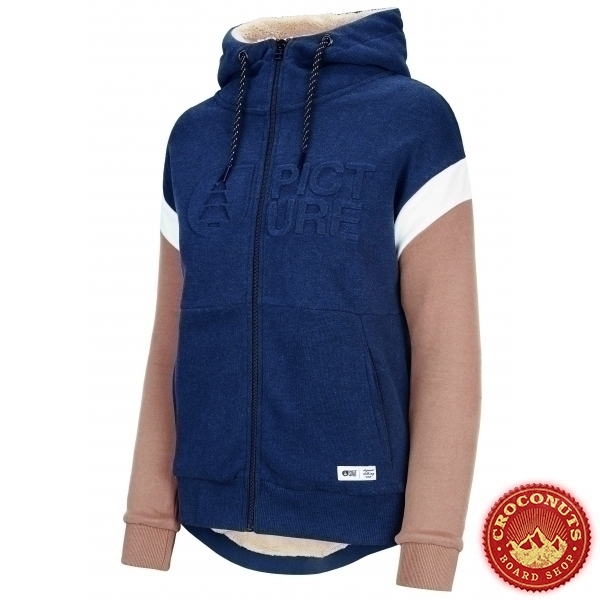 Midlayer Picture Basement Hoody Zip Dark Blue 2020