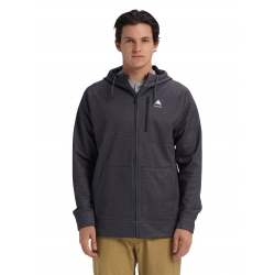 Fleece Burton Crown Bonded True Black Heather 2020 pour homme, pas cher