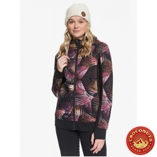 Fleece Roxy Frost Printed True Black Night Palm 2020