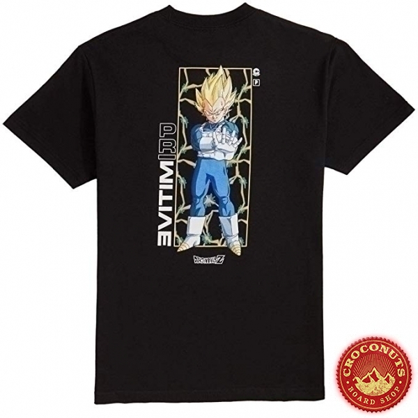 Tee Shirt Primitive X Dragon Ball Z Vegeta Glow Black 2020