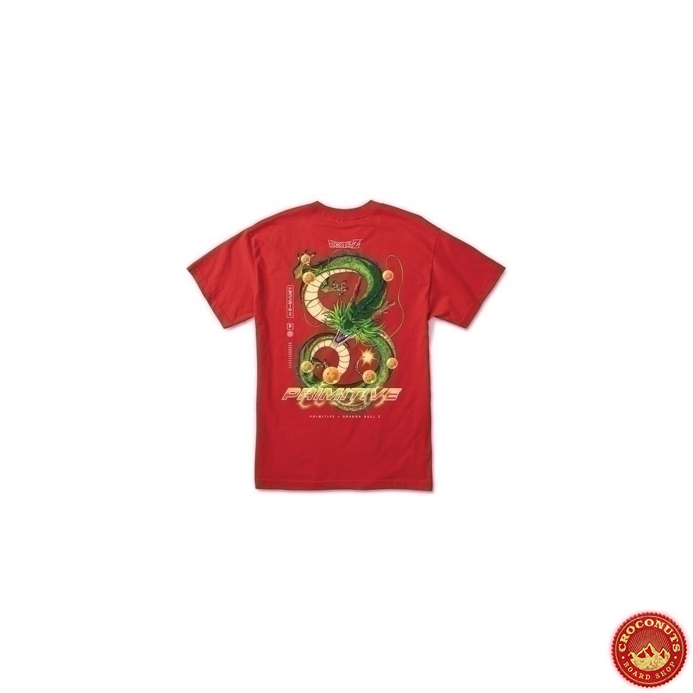 Tee Shirt Primitive X Dragon Ball Z Shenron Dirty Red | Streetwear Primitive shop
