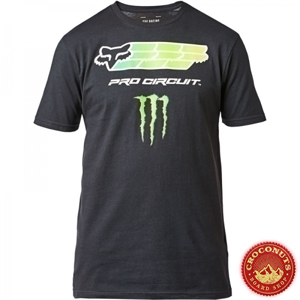 Tee Shirt Fox X Monster PC Black 2020