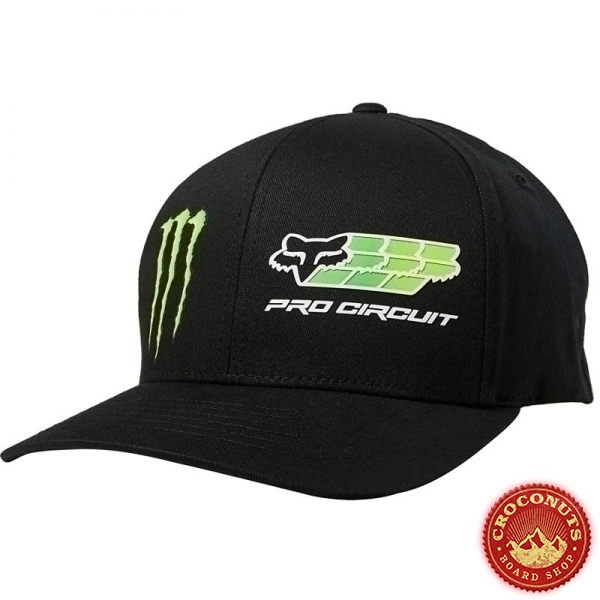 Casquettes FOX X Monster PC Flexfit Black 2020