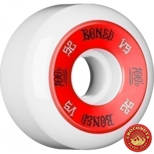 Roues Bones 100's White 52MM 2020