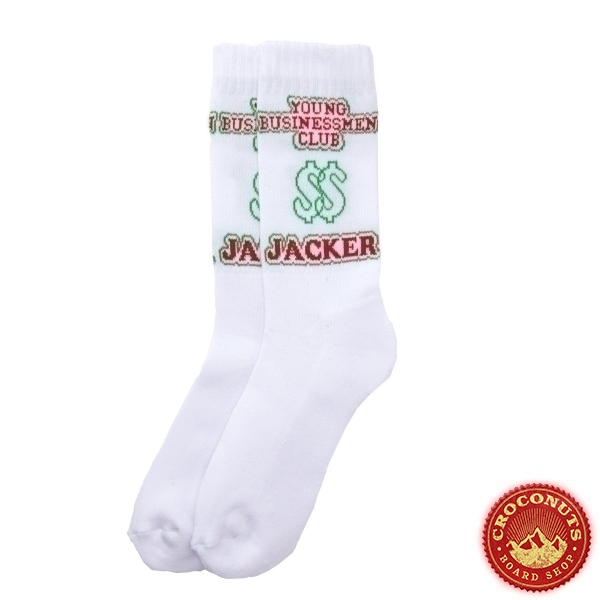 Chaussettes Jacker Business Socks White 2020