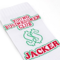 Chaussettes Jacker Business Socks White 2020