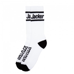 Chaussettes Jacker After Logo Socks White 2022 pour 