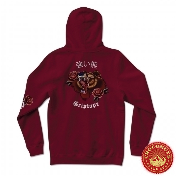 Sweat Grizzly Flash Art Hood BURGUNDY 2020