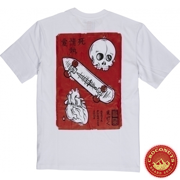 Tee Shirt Element Love Passion Death White 2020