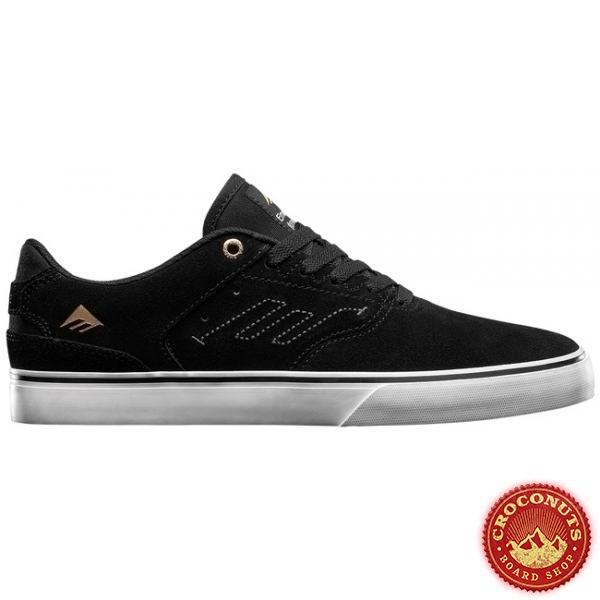 Shoes Emerica Reynolds Low Vulc Black White Gold 2020