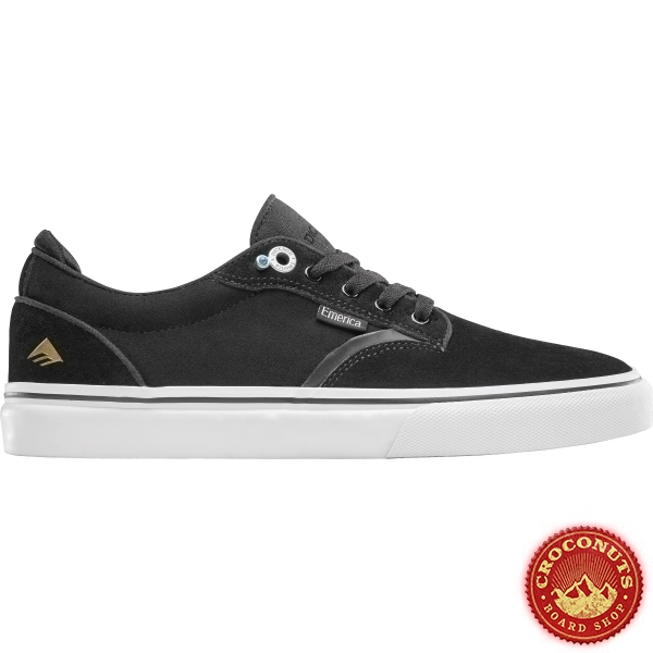 Shoes Emerica Dickson Black White Gold 2020