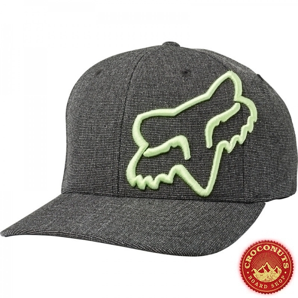 Casquette Fox Clouded Flexfit Black Green 2020