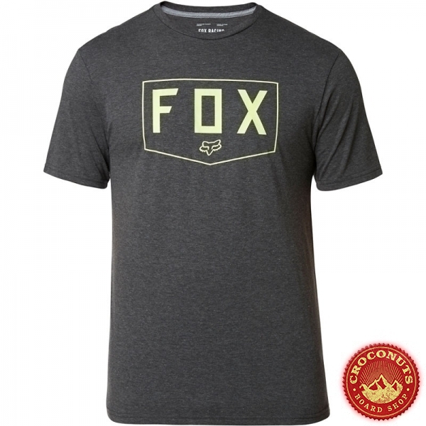 Tee Shirt Fox Shield Tech Heather Black 2020