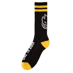 Chaussettes Spitfire Heads Up Black Yellow 2020 pour homme