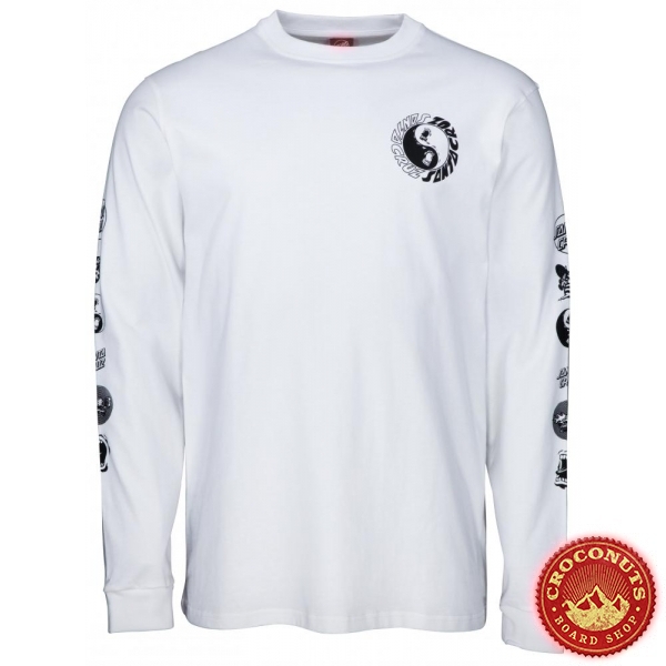 Tee Shirt Santa Cruz Ying Yang White 2020