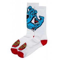 Chaussettes Santa Cruz Screaming Hand White 2020 pour