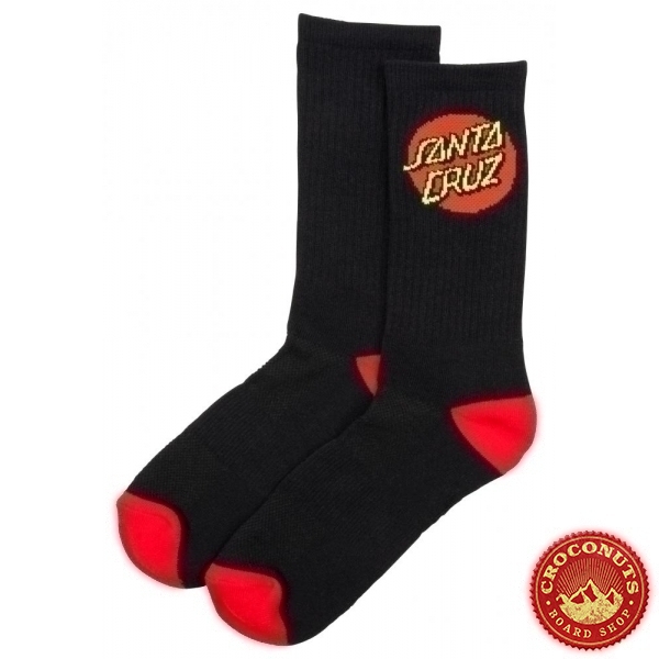 Chaussettes Santa Cruz Classic Dot Black 2020