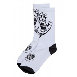 Chaussettes Santa Cruz Screaming Hand Mono White 2020 pour 
