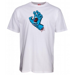 Tee Shirt Santa Cruz Screaming Hand White 2020 pour homme, pas cher