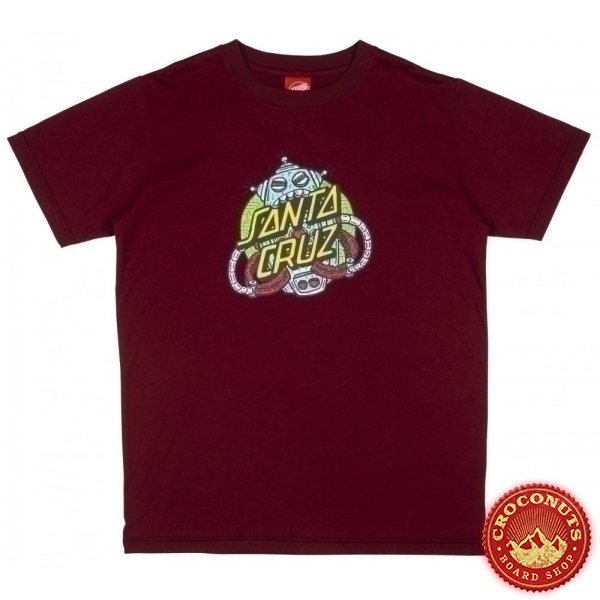 Tee Shirt Santa Cruz Robo Dot Wine 2020