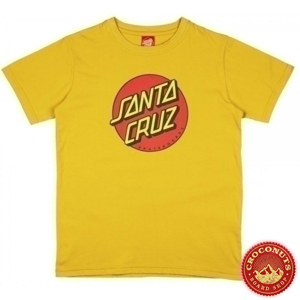 Tee Shirt Santa Cruz Classic Dot Mustard 2020
