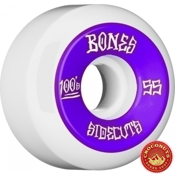 Roues Bones 100's White 55MM 2020