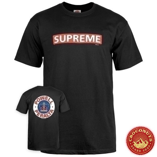 Tee Shirt Powell Peralta Supreme Black  2020