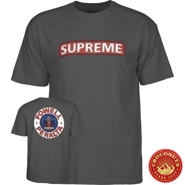 Tee Shirt Powell Peralta Supreme Heather Gray 2020