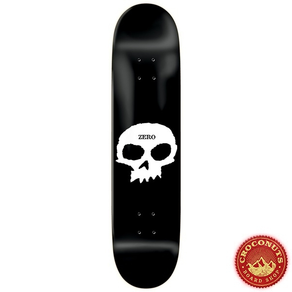 Deck Zero Single Skull R7 White Black 8.25 2020