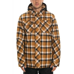 Veste 686 Woodland Golden Brown Plaid 2020 pour homme, pas cher