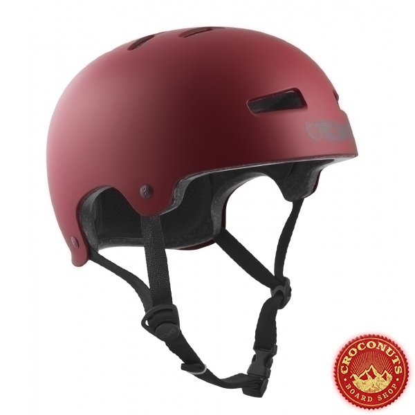 Casque TSG Evo Solid Color Satin Oxblood 2022