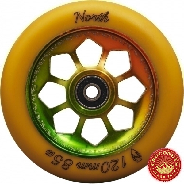 Roue North Pentagon Gum Rasta 120mm 2020